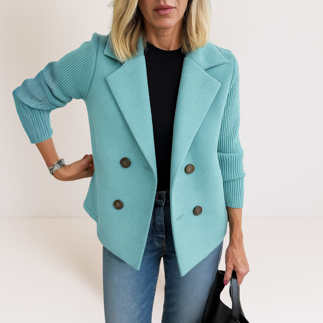 AMORA | ELEGANT KNITTED SLEEVE BLAZER