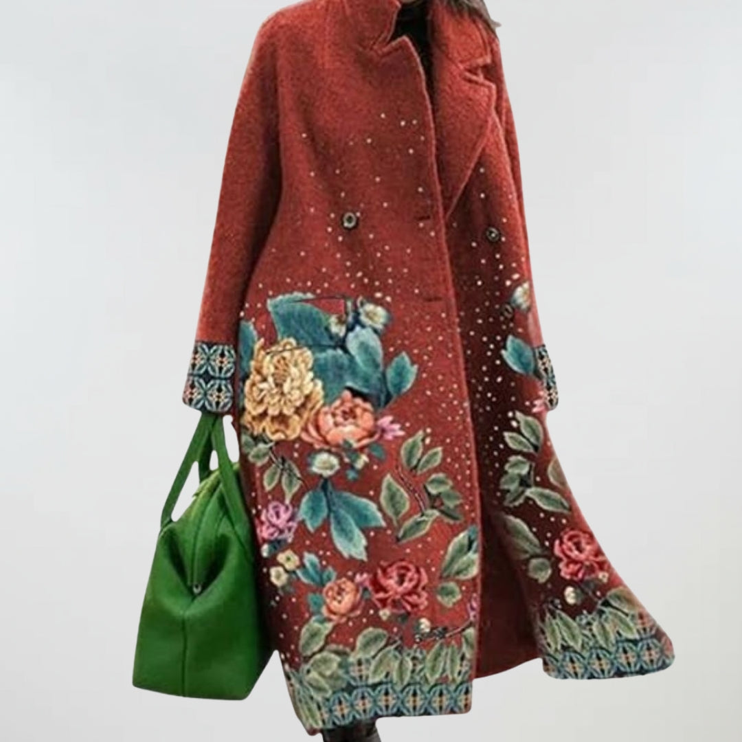 Clara | Floral Embroidered Coat