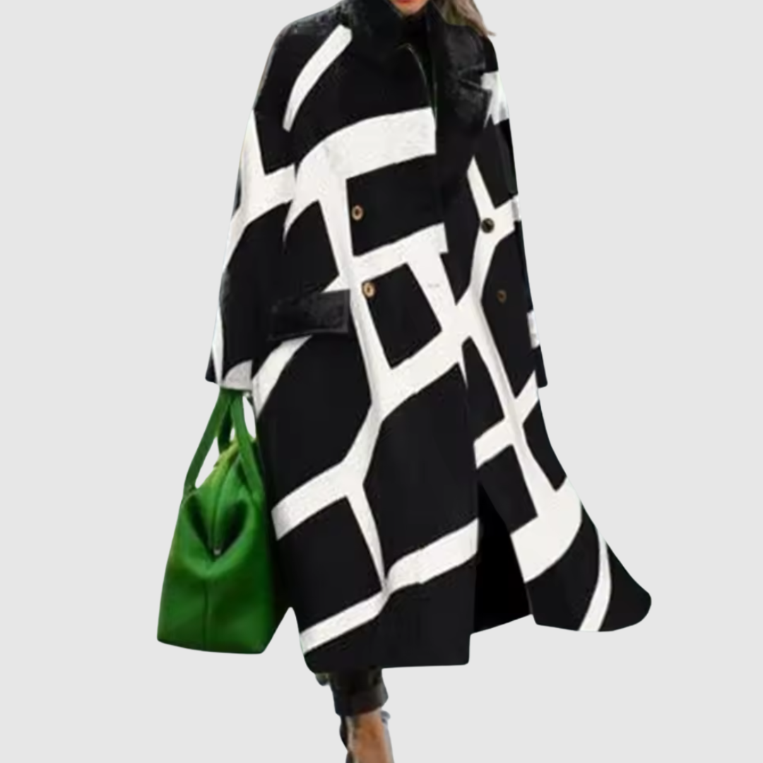 Evelyn | Classic Charcoal Wool Coat